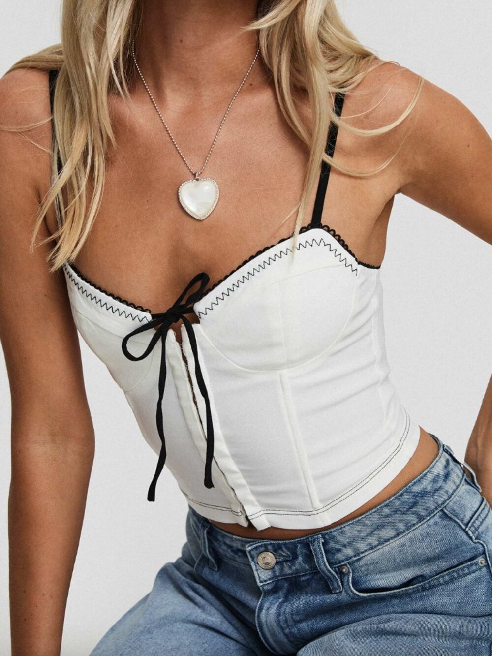 Princess Polly Severas Bustier Top in White